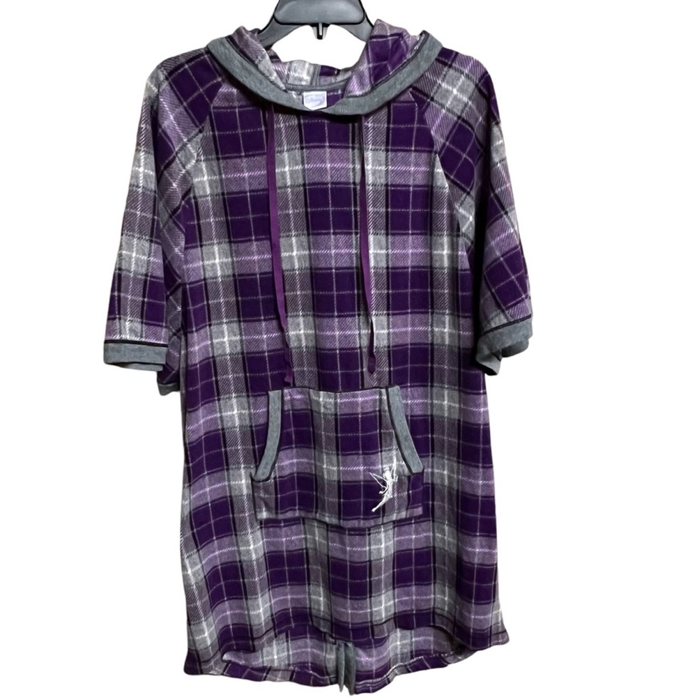 Disney Tinkerbell Hooded Flannel Oversized Nightshirt - Large